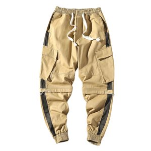 กางเกงจ็อกเกอร์ลำลองผ้าฝ้ายทวิลสำหรับผู้ชาย OEM Streetwear กางเกงคาร์โก้สำหรับออกกำลังกาย กางเกงวอร์มเอวกลาง กางเกงคาร์โก้สไตล์ไฮสตรีทสำหรับผู้ชาย - Product Image 2