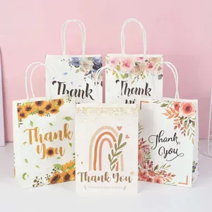 Colorful Art Paper Gift <b>Bags</b> With Twisted Handles Recyclable Standard Flat <b>Bags</b> For Business Shopping - Product Image 4