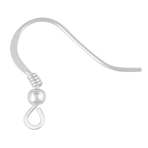 925 Sterling Silver Earwire <b>Hooks</b> 18mm French Style <b>Earring</b> Findings for Jewelry Making Wholesale Bulk Supply - Product Image 2