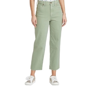 Promotion : Jean droit décontracté pour femme, coupe régulière, grande taille, patchwork foncé, respirant, écologique, taille haute, haute qualité - Product Image 2