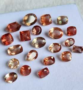 Aligemstones - Piedras Preciosas Naturales de Forma Mixta, Certificadas por IGI, de 6x8 a 10x12 mm, Piedra del Sol de Oregón, Color Rojo y Verde Schiller, para Joyería, 100% Naturales - Product Image 1