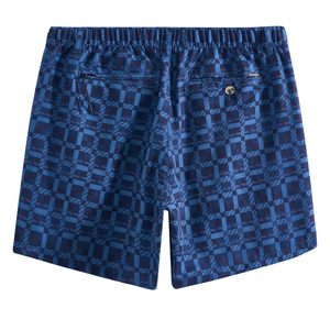 Pantalones cortos de sublimación de verano para hombre, de tela duradera con diseño estampado azul, elásticos, de moda, con estilo moderno y ajuste cómodo - Product Image 2