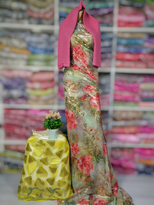 2025 Mới Nhất Garbasaar Fransawi Dirac Somali Thiết Lập Vàng Đá Đính Cườm Fransawi Thiết Kế In Hoa Somali Phụ Nữ Quần Áo Dirac - Product Image 3