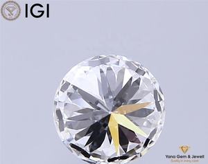 Diamante cultivado en laboratorio CVD de corte redondo de 1.50 quilates y 7.40 mm, color E, claridad VVS1, con certificado IGI, ideal para diseño de colgante. - Product Image 4