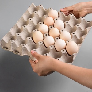 Barquette à œufs en pulpe de papier recyclé biodégradable écologique, 30 alvéoles, boîte de protection pour œufs, emballage personnalisé pour œufs, ferme avicole - Product Image 5