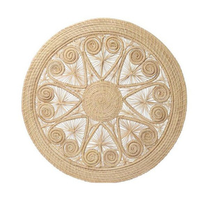 Plato Decorativo de Ratán Tejido Natural para Decoración de Mesa en Bodas y Eventos - Product Image 5