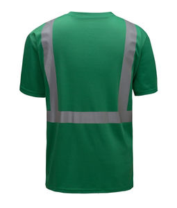 T-shirt de travail léger pour homme, classe 1 ANSI, imperméable, col rond, avec logo personnalisé réfléchissant à LED, 100% polyester - Product Image 3