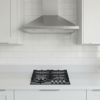 Cuisinière à gaz encastrable 4 brûleurs, plaque de cuisson en verre trempé, haute efficacité, convertible gaz naturel/gaz liquéfié