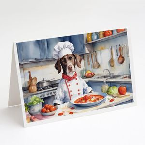 Pointeur le chef lunatique A7 taille 5x7 cartes vierges paquet de 8 cartes de voeux avec enveloppes vierges pour messages personnalisés - Product Image 1