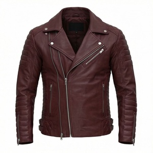 Chaqueta de Motociclista de Cuero Genuino para Hombre de la Mejor Calidad, Nueva Colección de Invierno, Chaquetas de Motocicleta con Protecciones Desmontables Personalizadas - Product Image 1