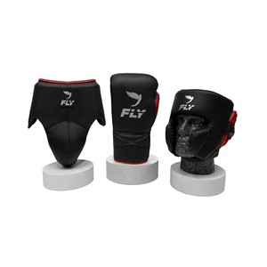 Ensemble d'entraînement de boxe personnalisé de haute qualité – Gants, protège-tête et protège-guêtres en cuir PU de couleur personnalisable - Product Image 1