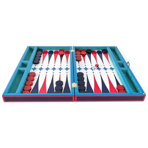Customized Premium Quality Luxury PU Leather <b>Backgammon</b> Acrylic <b>Backgammon</b> <b>Set</b> for Intellectual Games <b>Set</b> - Product Image 3