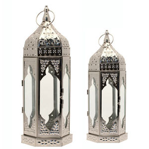 Lanterne à bougie en métal creux de style marocain, personnalisée, écologique, faite à la main, pour table ou suspension, pour mariage/Noël - Product Image 5