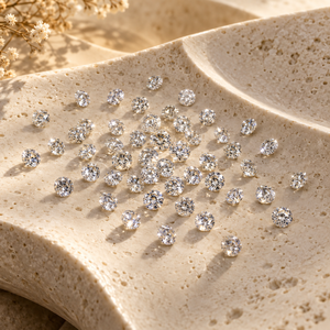 Diamantes Melee Clásicos de Corte Brillante, Color GH, Claridad SI, 0.040-0.075 Ct, Naturales, Sueltos, 2.1-2.6 mm, para Joyería - Product Image 1
