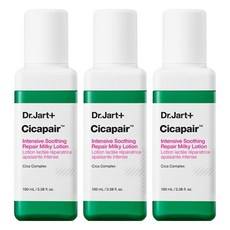 Dr. Jart+ Cicapair Lotion Lactée Réparatrice Apaisante Intensive 100ml Hydratant pour Peaux Sensibles Centella Lot de 3 Bouteilles en Promotion - Product Image 1