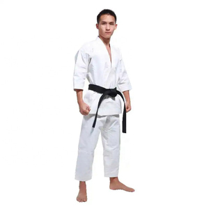 Uniforme de karaté blanc pour enfants, 100% coton, durable, coupe classique, ensemble de vêtements d'arts martiaux, taille enfant garçon - Product Image 3