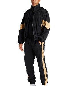 Survêtement en nylon respirant pour hommes, fabriqué sur mesure, avec broderie réfléchissante, coupe-vent, veste de survêtement d'hiver - Product Image 1