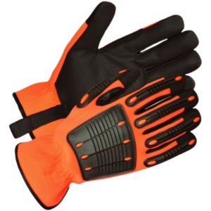High Quality Construction Safety Gloves Amara Synthetic Leather Heat Resistant Fire Proof Reinforced Hand Arm Protection - Product Image 1