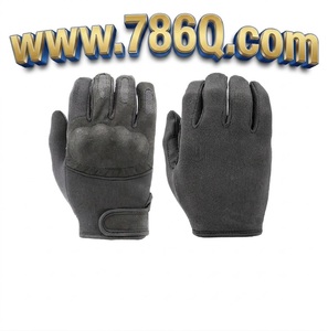 Guantes de cuero de motociclista tácticos de nudillos duros, protección de manos de cuero sintético de supervivencia para motociclistas de Pakistán - Product Image 1