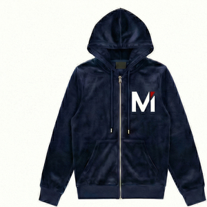 Conjunto Deportivo de Hombre, Corte Ajustado, Terciopelo, Sudadera con Cremallera y Pantalones Jogger, Moda de Lujo, USA Europa, Maluza LuxeStreet X - Product Image 1