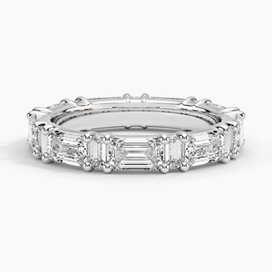 Anillo de Eternidad de Lujo en Plata de Ley 925 Chapado en Oro con Moissanita para Mujer, Joyería Nupcial, Regalo de Aniversario - Product Image 2