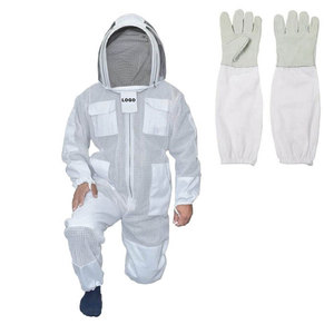 Combinaison de protection apiculteur modèle SL-BKS-104 avec voile et gants, motif à carreaux blancs, pour toutes les saisons, tenue décontractée - Product Image 1