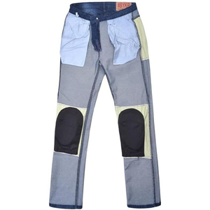 Pantalon en jean de moto en gros pour hommes avec tissu aramide renforcé, poches pour protections CE, Dura - Product Image 6