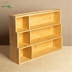 Bamboo Laminated Lacquered Eco-Friendly Decorative Customized Storage <b>Shelf</b> Multi-Tier Organizer for Catering Residential - Product Image 4