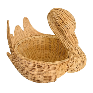 Cesta de Mimbre Decorativa con Forma de Cisne Hecha a Mano para Guardar Juguetes en la Habitación de los Niños, Venta al por Mayor - Product Image 3