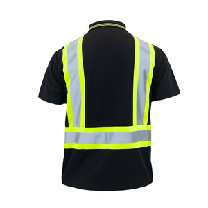 OEM Summer Customized Printing Logo High Visibility <b>Flame</b>-Retardant Quick Dry Breathable Reflective Safety Polo <b>Shirt</b> Polyester - Product Image 2