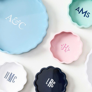 Bandeja de laca moderna, elegante juego de bandejas para servir hechas a mano para una decoración estética del hogar, diseño duradero y minimalista para la mesa de café. - Product Image 3