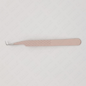 Stainless Steel Eyelash Extension Tweezers Fiber Tip Precision Lash Applicator <b>Tool</b> Custom Logo Private Label - Product Image 4