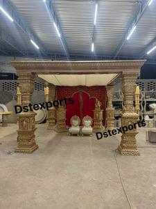Mandapam Moderno del Sur de la India, Decoración Personalizada, Swarna Gopuram, Mandapam para Bodas, Fibra de Vidrio Ligera, DST EXPORTS - Product Image 6