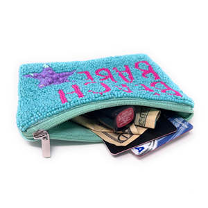 <b>Hand</b> Beaded Taco Money Pouch <b>Mini</b> Zipper Coin Purse Funny Clutch Custom Bead Bag Gift Girls Vintage Party Travel - Product Image 6