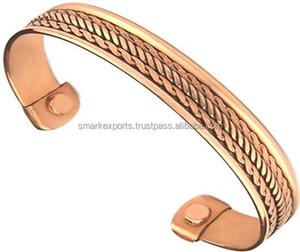 Lightweight Natural <b>Copper</b> <b>Magnetic</b> Fashion <b>Bracelet</b> for <b>Men</b> and Women Stylish Wellness and Pain Relief Design - Product Image 1