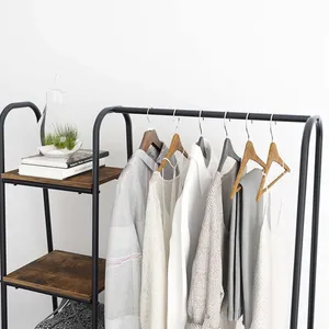 Heavy Duty Handmade Iron Garment Stand with Stable Base and Elegant Design Custom OEM Metal <b>Cloth</b> <b>Rack</b> Handmade for Hotels Apart - Product Image 6