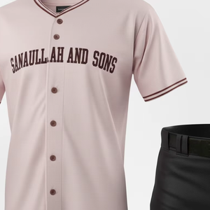 Professional Baseball <b>Uniform</b> <b>Custom</b> Team Jersey Pants Set Breathable Lightweight Athletic Sportswear Wholesale Supplier OEM - Product Image 5