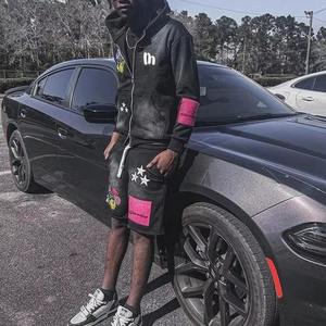 Conjunto de Pantalones Cortos Deportivos de Verano para Hombre, Personalizados al por Mayor, Camiseta de Manga Corta y Pantalones Cortos, Conjunto de Dos Piezas con Acabado en Laca - Product Image 1