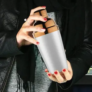 Coctelera de Acero Inoxidable de 500 ml, Acabado Blanco y Cobre PVD, Logotipo Personalizado, Coctelera de Bar OEM ODM para Venta al Por Mayor - Product Image 2