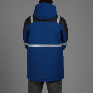 Durable Reflective Work <b>Jacket</b> With Multiple Pockets High Visibility Safety Clothing For Outdoor <b>Workers</b> - Product Image 2