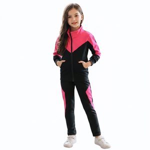 Survêtement color block pour femme, fermeture éclair intégrale, col montant, style sportif, avec poches latérales, idéal pour l'automne - Product Image 3