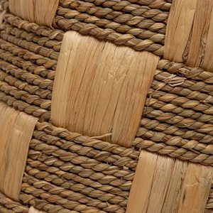 Juego de 2 cestas de almacenamiento hechas a mano con patrón cuadrado entrelazado de junco marino y jacinto de agua, ecológicas, fabricadas en Vietnam, venta al por mayor. - Product Image 2