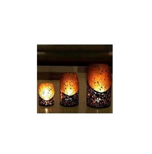 Luxury Iron Candle Votive Holder With Intricate Cutwork Metal <b>Tealight</b> Lantern For Event Decoration - Product Image 3