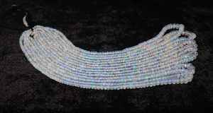 Natural Flashy Ethiopian <b>Opal</b> Rondelle Beads 3-5.5MM Welo <b>Opal</b> Gemstone Rondelle Beads 16 Inch For Jewelry Making Wholesale - Product Image 4