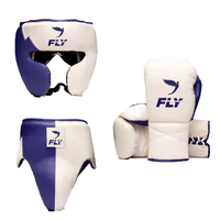 Ensemble de gants de boxe en cuir Fly, neufs, sur mesure, style professionnel, pour entraînement et sparring professionnels.