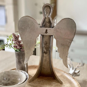 Silver Angel Tea light Holder Christmas Decoration <b>Wall</b> Hanging Candle Tea Light Holder - Product Image 3