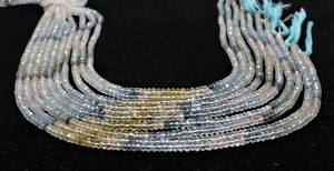 Cuentas facetadas de aguamarina musgosa AAA de 4 mm, cuentas de piedras preciosas de aguamarina musgosa, cuentas redondas de aguamarina azul para la fabricación de joyas - Product Image 6