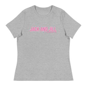 เสื้อยืดผู้หญิงทรงหลวม แบรนด์ Jack and Jill รุ่น Stacked คอกลม พรีเมียม เนื้อผ้านุ่ม แขนสั้น สวมใส่สบาย เหมาะสำหรับทุกวัน ขายส่ง - Product Image 1