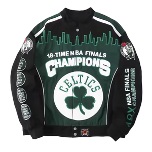 Chaqueta Bomber de Invierno para Niños, Estilo Urbano, de Algodón, con Parches Bordados Personalizados y Apliques Gráficos - Product Image 1