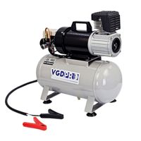 Machine de compresseur d'air sans huile pour petit camion robuste professionnel résistant aux intempéries 24V DC avec réservoir de 12 litres